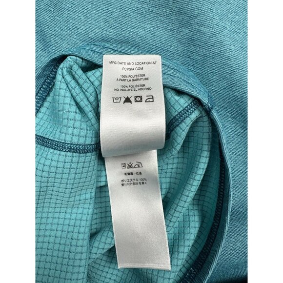 Patagonia Capilene Midweight 1/4 Zip Baselayer Men’s Large Blue Polartec - Picture 9 of 11